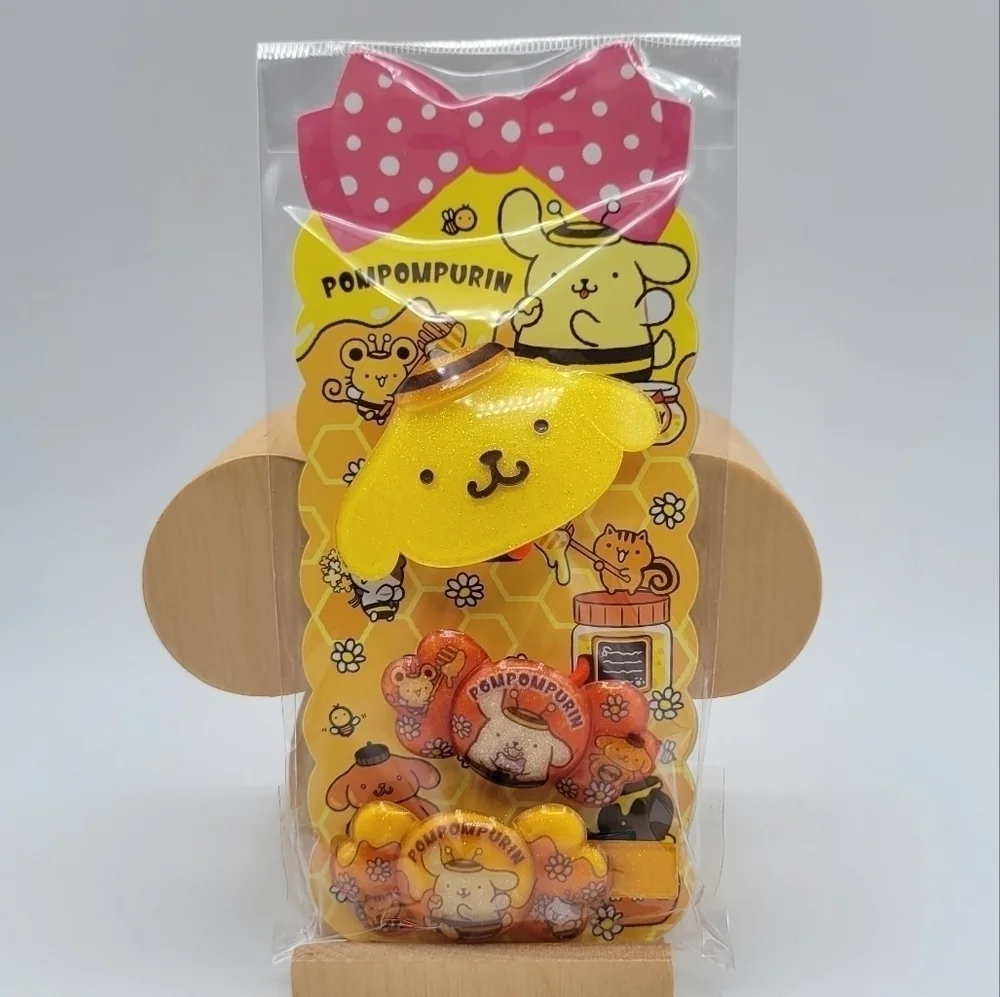 Sanrio Pompompurin Honey Bee Hair Accessory Set 3 pack